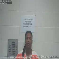 Mugshot of Thaddeus Lamar Jackson booked in Lincoln County, Louisiana on October 25, 2026