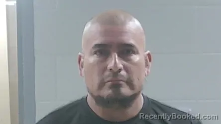 Mugshot of Santiago Aguilar Armendariz booked in Livingston County, Louisiana on October 16, 2026