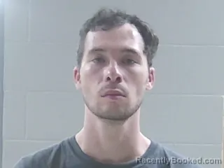 Mugshot of Brandon Hill booked in Livingston County, Louisiana on August 7, 2026