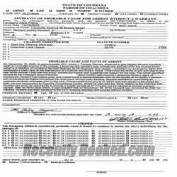 Booking photo from Ouachita Parrish, Louisiana