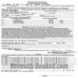 Booking photo from Ouachita Parrish, Louisiana