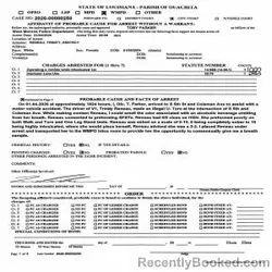 Booking photo from Ouachita Parrish, Louisiana