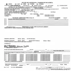 Booking photo from Ouachita Parrish, Louisiana