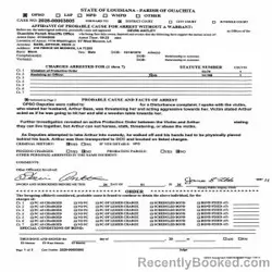 Booking photo from Ouachita Parrish, Louisiana