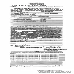 Mugshot of ANTHONY SHERROD WALKER