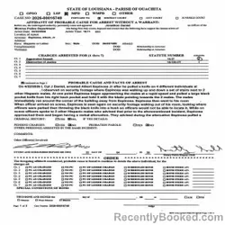 Mugshot of ALBERT ESPINOSA booked in Ouachita County, Louisiana on April 22, 2026