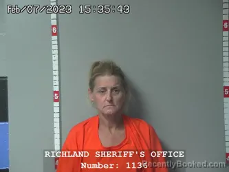 Mugshot of KATHRYN COLETTE DAVIS booked in Richland County, Louisiana on August 4, 2026