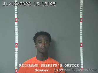 Mugshot of ANDRE MARQUES DAWSON booked in Richland County, Louisiana on August 3, 2026