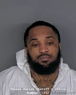 Mugshot of DARRIUS TRAMAINE WILLIAMS booked in Tensas County, Louisiana on April 13, 2026