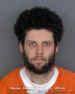 Mugshot of AUSTIN M VINET booked in Tensas County, Louisiana on April 10, 2026