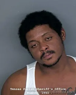 Mugshot of Montrel Deon Gray booked in Tensas County, Louisiana on August 20, 2026