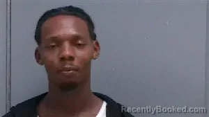 Mugshot of Jaquise Tarell Huggins booked in Darlington County, South Carolina on August 15, 2026