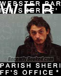 Booking photo from Webster Parrish, Louisiana