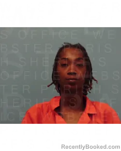 Mugshot of SHONTESIA W MOORE booked in Webster County, Louisiana on March 28, 2026