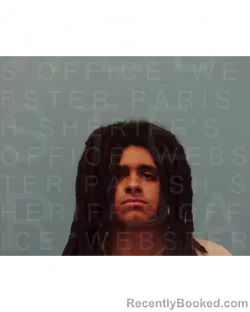 Mugshot of BRAEDYN TATE WEBB booked in Webster County, Louisiana on April 2, 2026