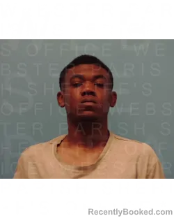 Mugshot of DAVID ROSHONE FLOURNOY booked in Webster County, Louisiana on April 13, 2026