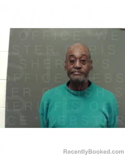 Mugshot of TERRY WYATT JONES booked in Webster County, Louisiana on April 13, 2026