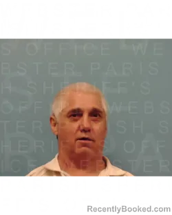 Mugshot of CHARLES RENNICK KNOTTS booked in Webster County, Louisiana on April 20, 2026