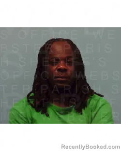 Mugshot of RICKIE DAMON GLOVER booked in Webster County, Louisiana on April 23, 2026