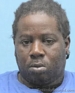 Mugshot of Damarcus Jamar Kemp booked in Webster County, Louisiana on October 4, 2026