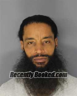 Booking photo from Essex County, New Jersey