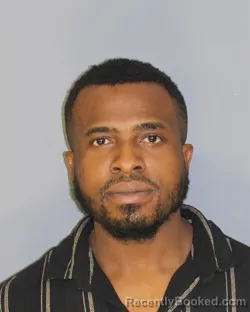 Mugshot of Chukwueme E Okeke booked in Essex County, New Jersey on August 22, 2026