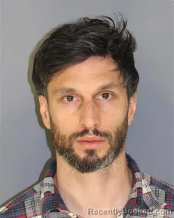Mugshot of Mathias Moro booked in Essex County, New Jersey on August 23, 2026