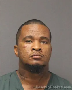 Mugshot of Raheem Malik Montgomery booked in Ocean County, New Jersey on July 11, 2026