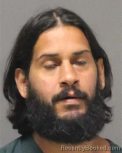 Mugshot of Brandon Padilla booked in Ocean County, New Jersey on July 13, 2026