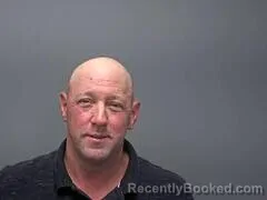 Mugshot of William P Simpson booked in Baxter County, Arkansas on August 9, 2026