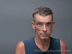 Mugshot of James H Newberry booked in Baxter County, Arkansas on August 12, 2026