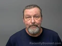 Mugshot of William T Cox booked in Baxter County, Arkansas on August 21, 2026