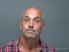 Mugshot of Mark D Baker booked in Baxter County, Arkansas on October 13, 2026
