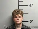 Mugshot of Cayden Knaust booked in Benton County, Arkansas on June 18, 2026