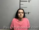 Mugshot of Mallory Cook booked in Benton County, Arkansas on August 21, 2026