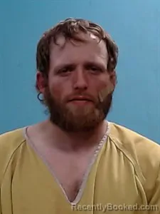 Mugshot of Dusten Lucas Petrausch booked in Boone County, Arkansas on March 26, 2026