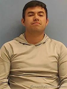 Mugshot of Sergio Emilio Garcia booked in Calhoun County, Arkansas on April 15, 2026