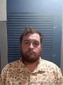 Mugshot of Justin Blake Garcia booked in Dallas County, Arkansas on July 15, 2026