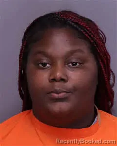 Mugshot of Ayshalia Vaquasia White booked in Florence County, South Carolina on October 15, 2026