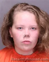 Mugshot of Kaylee Mackenzie Carver booked in Florence County, South Carolina on August 21, 2026