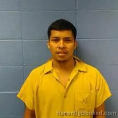 Mugshot of IRVING ALEGRIA-SANCHEZ booked in Faulkner County, Arkansas on July 14, 2026