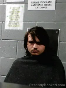 Mugshot of Aryan Michael George booked in Franklin County, Arkansas on April 2, 2026