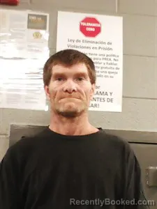 Mugshot of Larry Warner booked in Franklin County, Arkansas on April 15, 2026