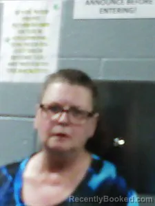 Mugshot of Kimberley A Sarten booked in Franklin County, Arkansas on April 24, 2026