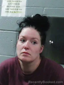 Mugshot of Katie Rosel booked in Franklin County, Arkansas on April 28, 2026