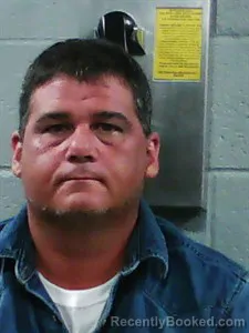 Mugshot of Travis Michael Carter booked in Franklin County, Arkansas on July 8, 2026