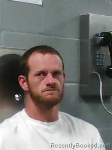 Mugshot of Justin Blake Calhoun booked in Franklin County, Arkansas on August 4, 2026