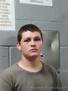 Mugshot of Tyler Ostrom booked in Franklin County, Arkansas on August 14, 2026