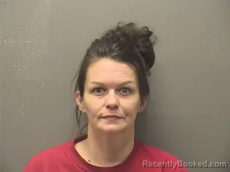 Mugshot of Amanda Leigh Atkins booked in Garland County, Arkansas on August 20, 2026