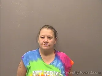 Mugshot of Christie Jewel Dunford booked in Garland County, Arkansas on August 4, 2026